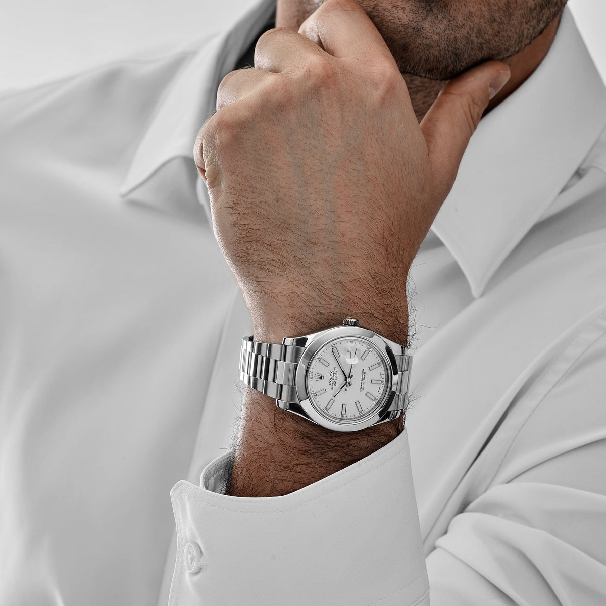 Rolex Datejust II 116300 Stainless Steel White Dial Oyster (2017)