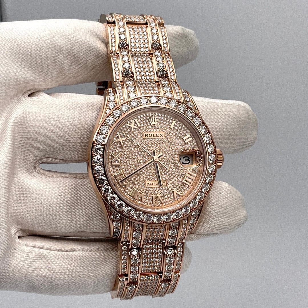 Rolex Datejust Pearlmaster 39 86405RBR Diamond Paved