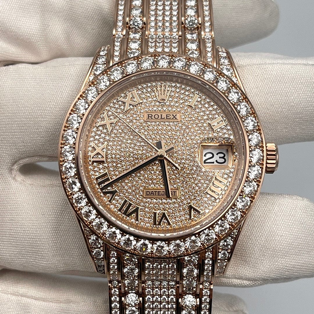 Rolex Datejust Pearlmaster 39 86405RBR Diamond Paved
