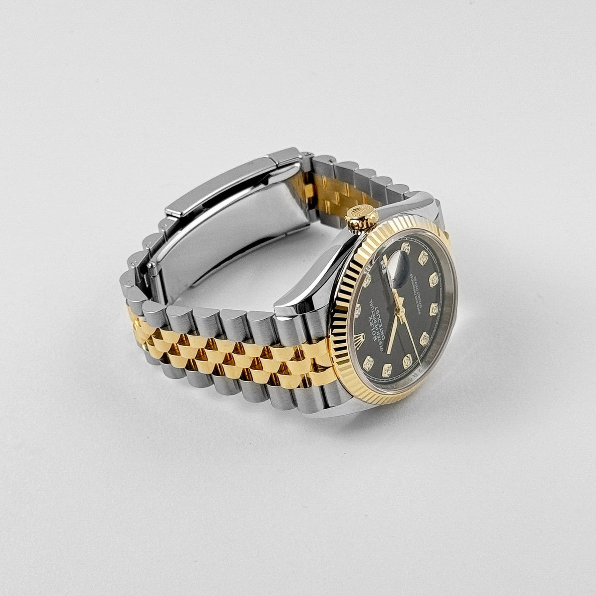 Rolex Datejust36 126233 Stainless Steel Yellow Gold Black Diamond Dial Jubilee (2025)