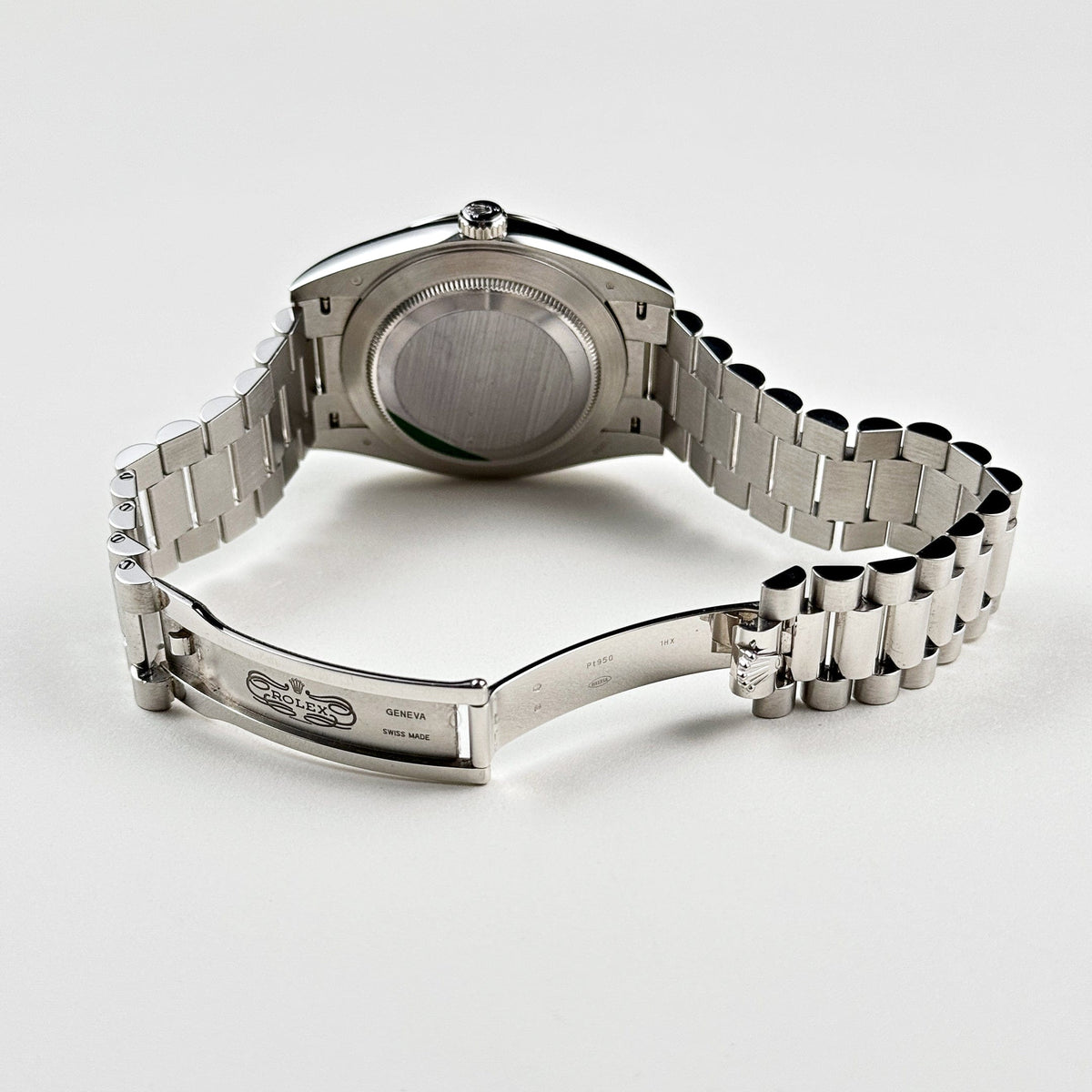 Rolex Day-Date 40 228206 Platinum Olive Green Arabic Dial