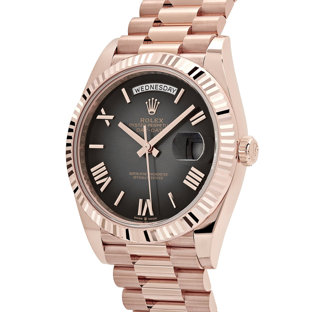 Rolex Day-Date 40 228235 Rose Gold Slate Ombre Dial (2025)