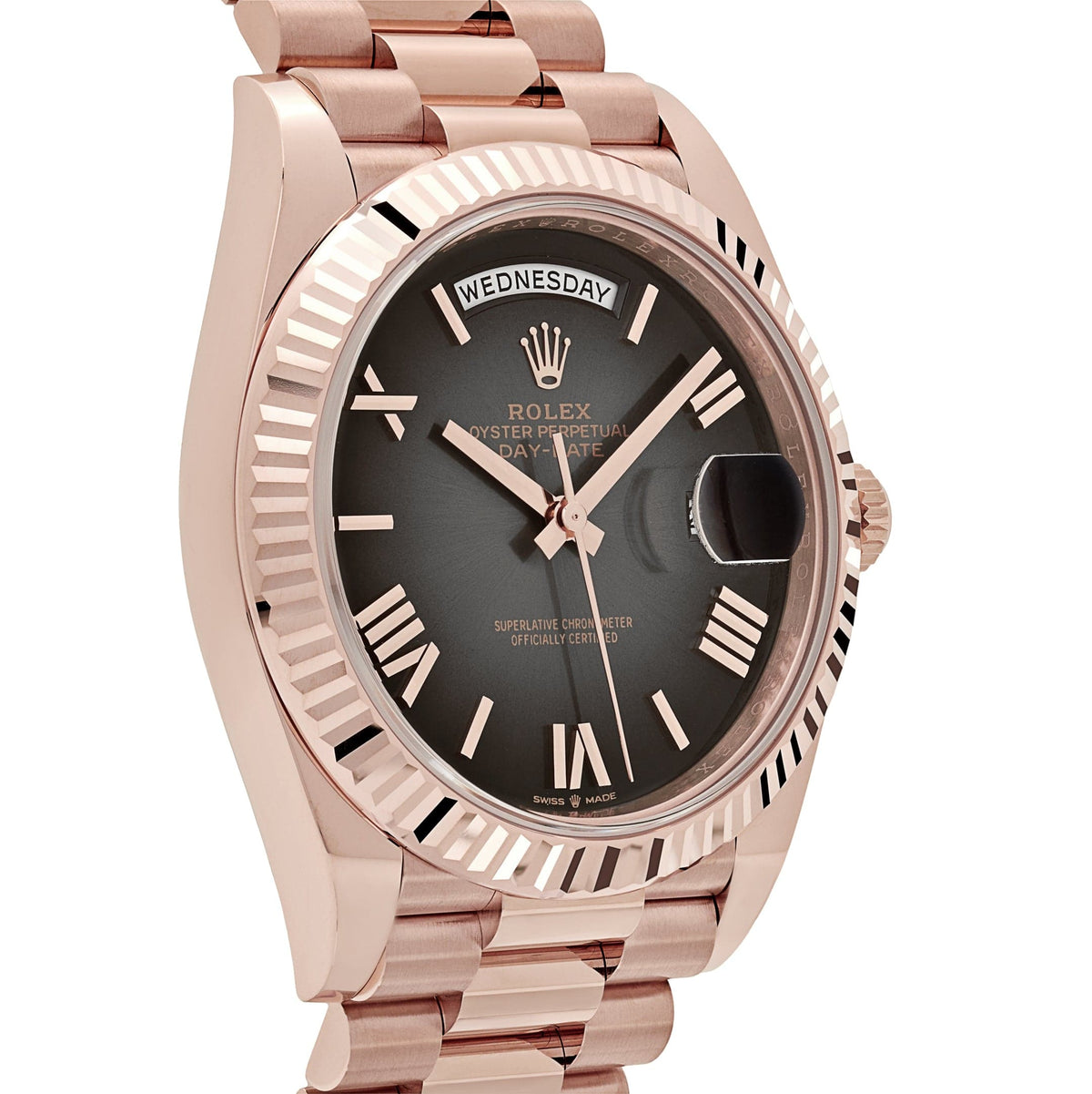 Rolex Day-Date 40 228235 Rose Gold Slate Ombre Dial (2025)