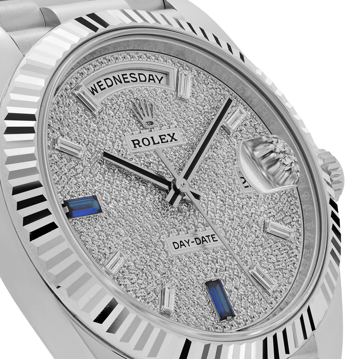 Rolex Day-Date 40 228236 Platinum Pavé Diamond Dial (2023)