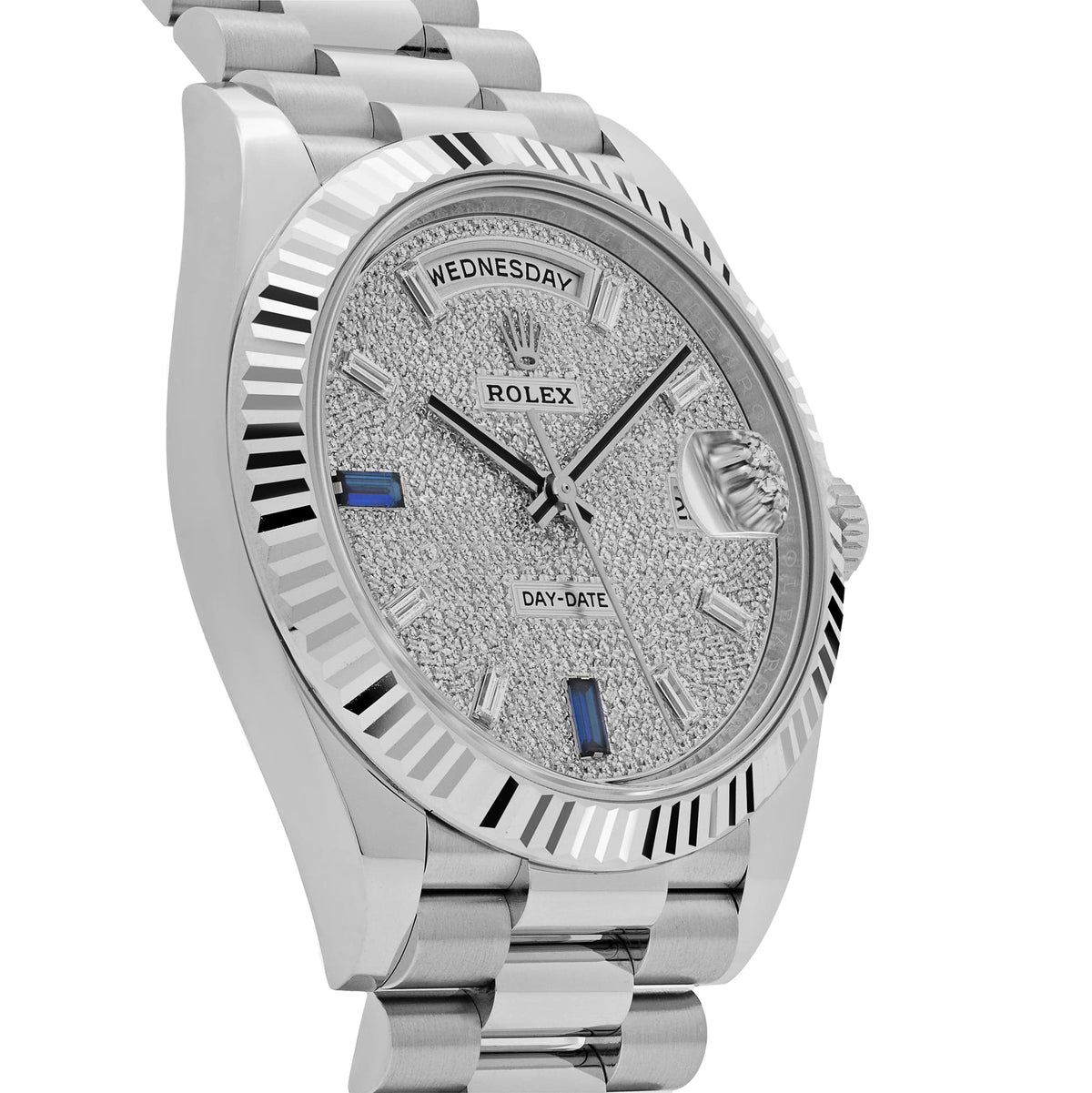 Rolex Day-Date 40 228236 Platinum Pavé Diamond Dial (2023)