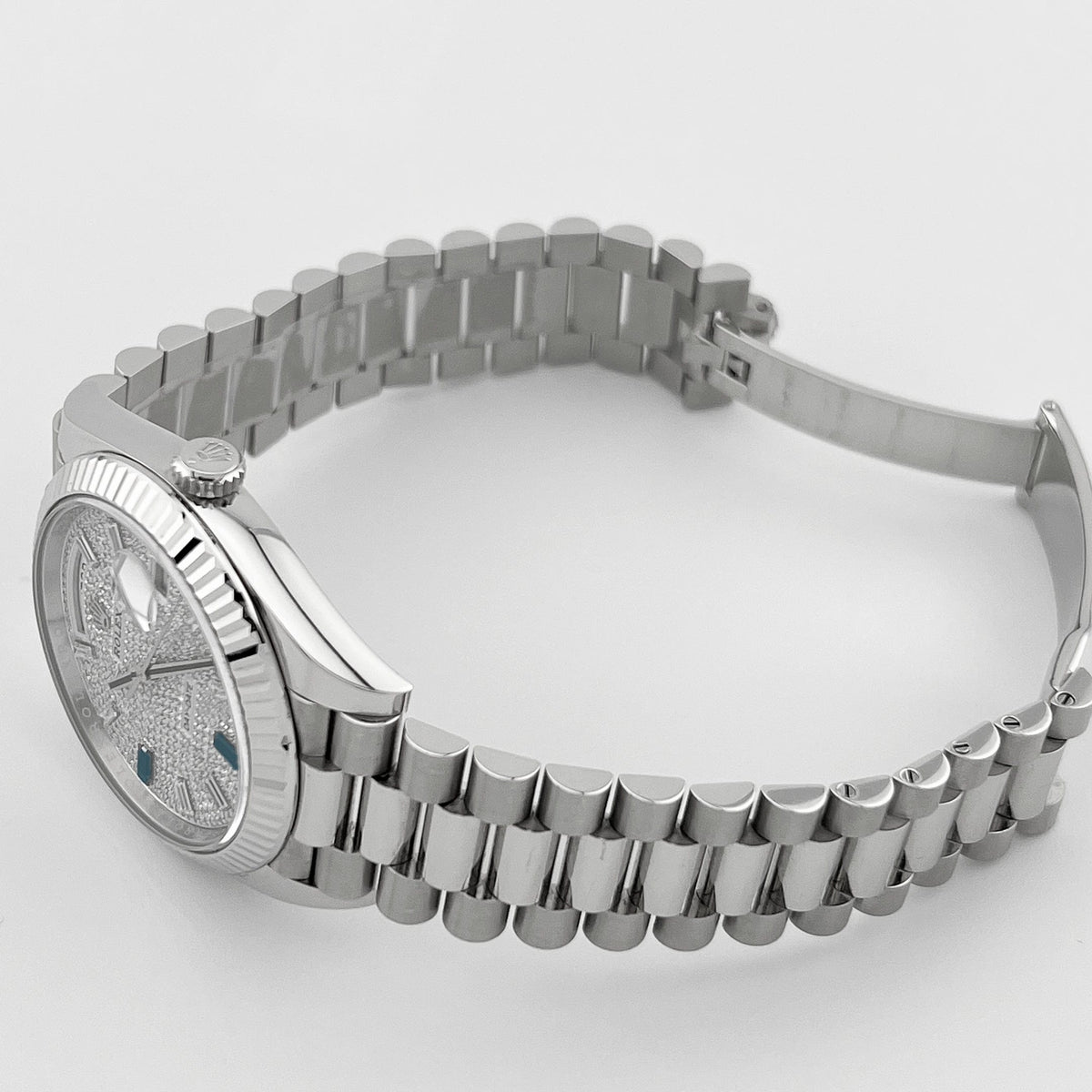 Rolex Day-Date 40 228236 Platinum Pavé Diamond Dial (2023)
