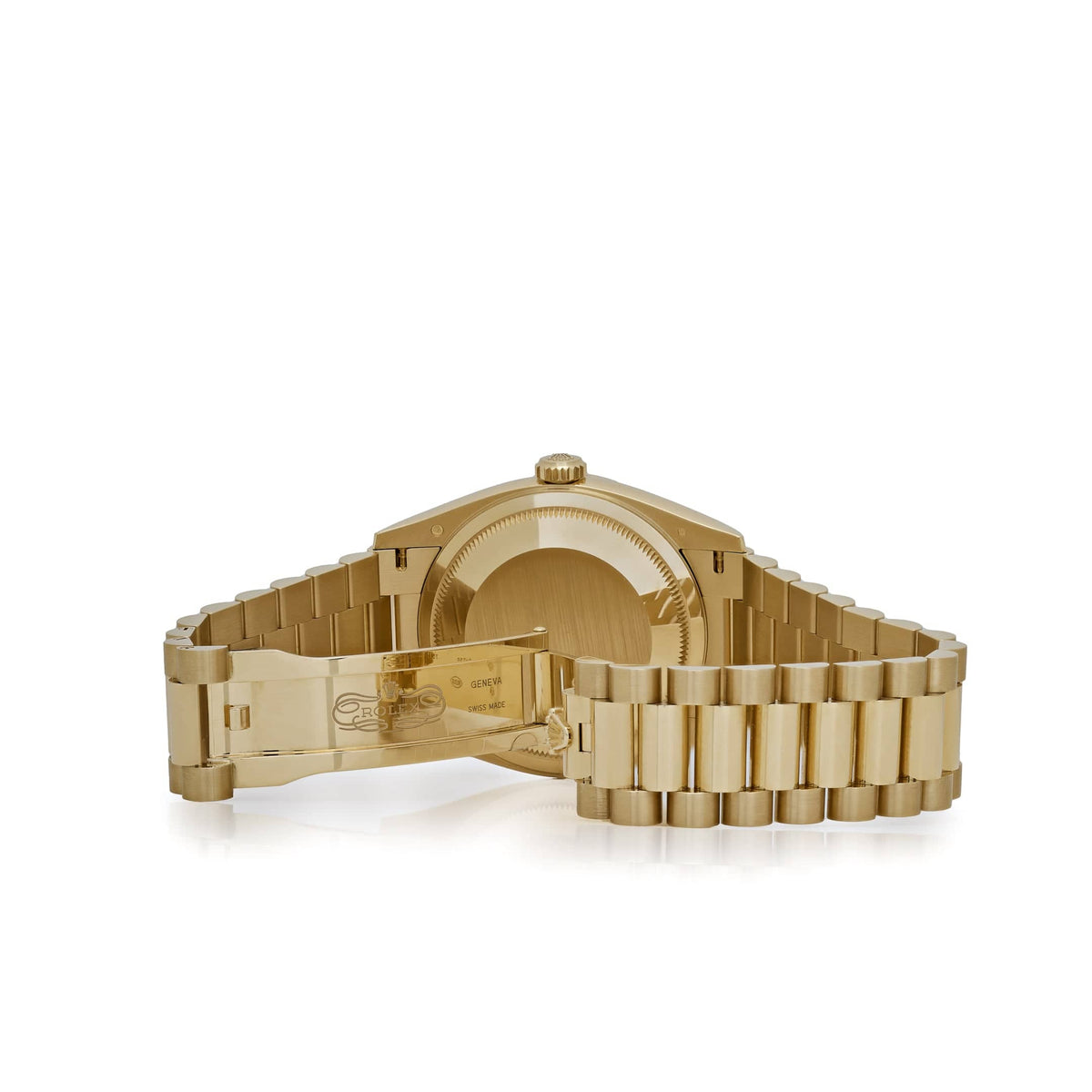 Rolex Day-Date 36 128238 Yellow Gold Green Ombre Roman Numeral Dial (2025)