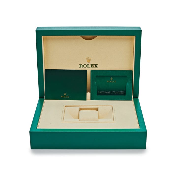 Rolex Day-Date 36 128398TBR Yellow Gold Carnelian Diamond Roman Numerals Dial Diamond Bezel