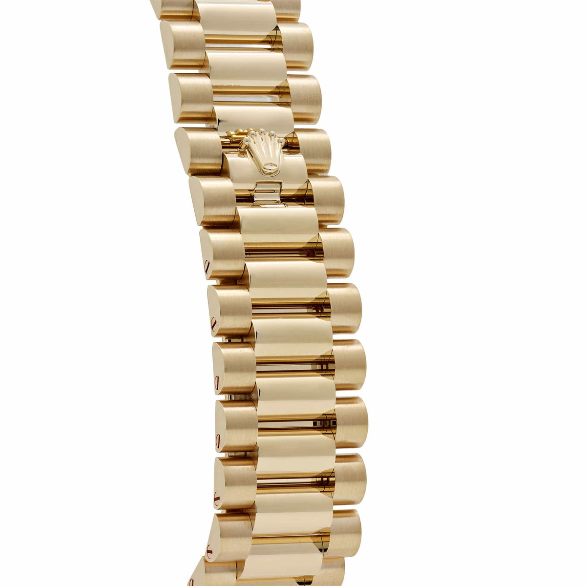 Rolex Day-Date 36 128398TBR Yellow Gold Carnelian Diamond Roman Numerals Dial Diamond Bezel