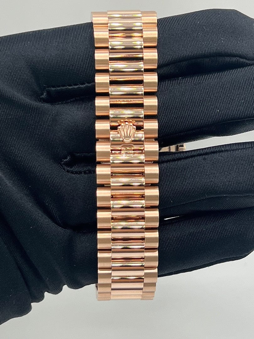 Rolex Day-Date 36 128235 Rose Gold White Dial