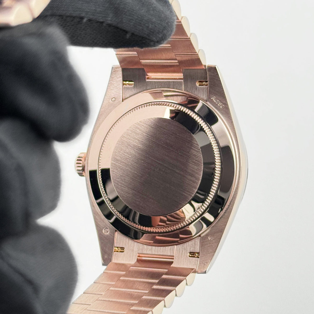 Rolex Day-Date 40 228235 Rose Gold Chocolate Roman Numerals Dial