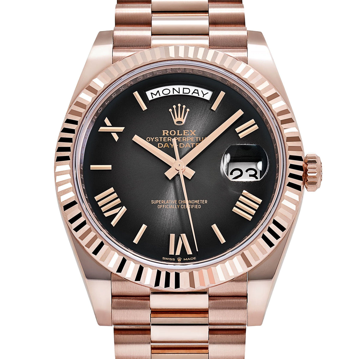 Rolex Day-Date 40 228235 Rose Gold Slate Ombre Dial (2025)