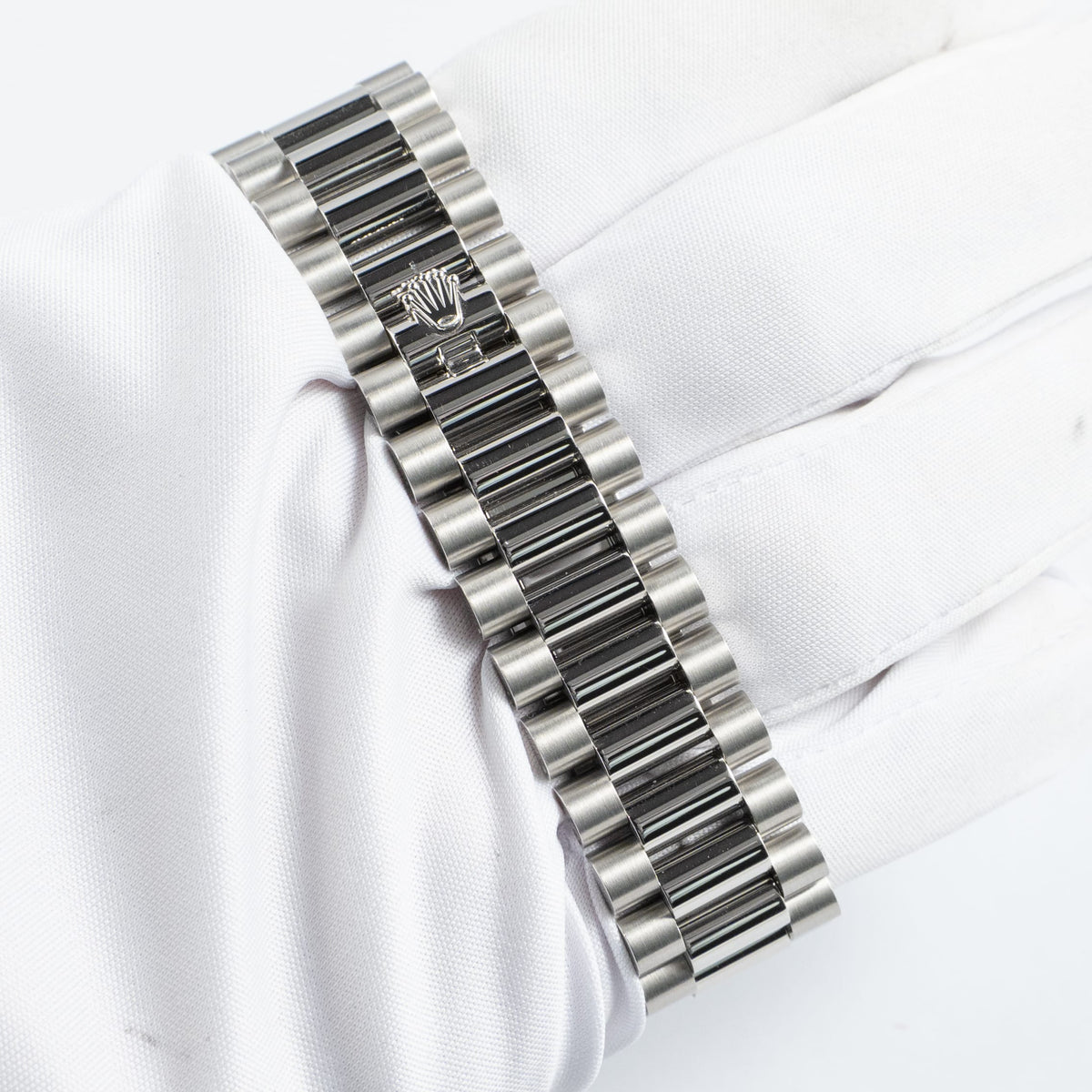 Rolex Day-Date 40 228236 Platinum Meteorite Diamond Baguette Dial