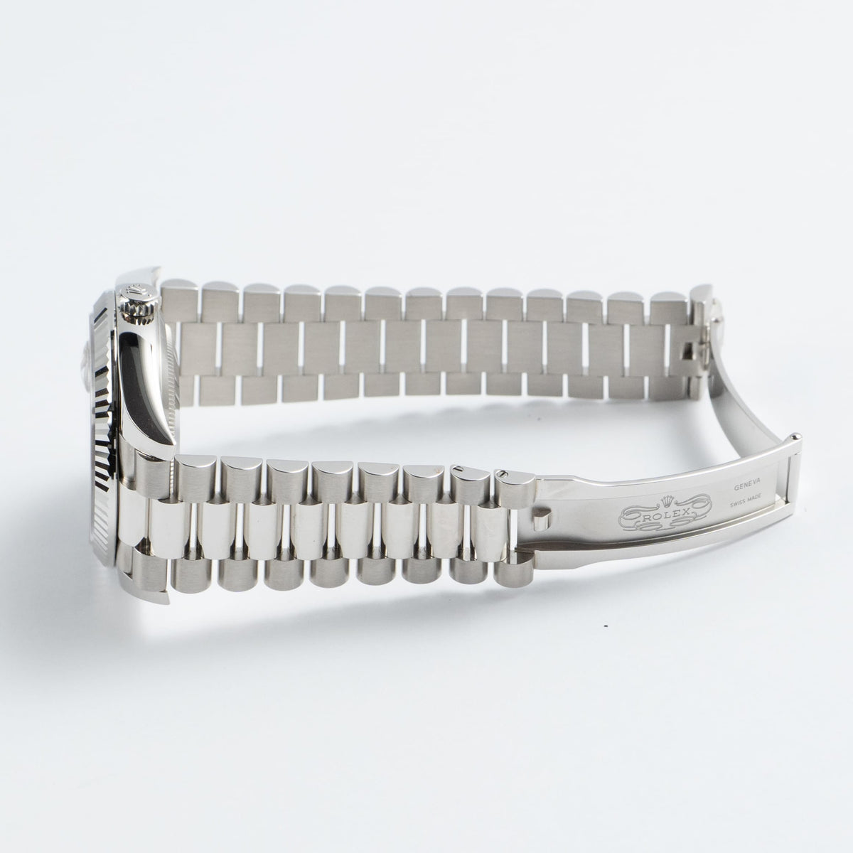 Rolex Day-Date 40 228236 Platinum Meteorite Diamond Baguette Dial