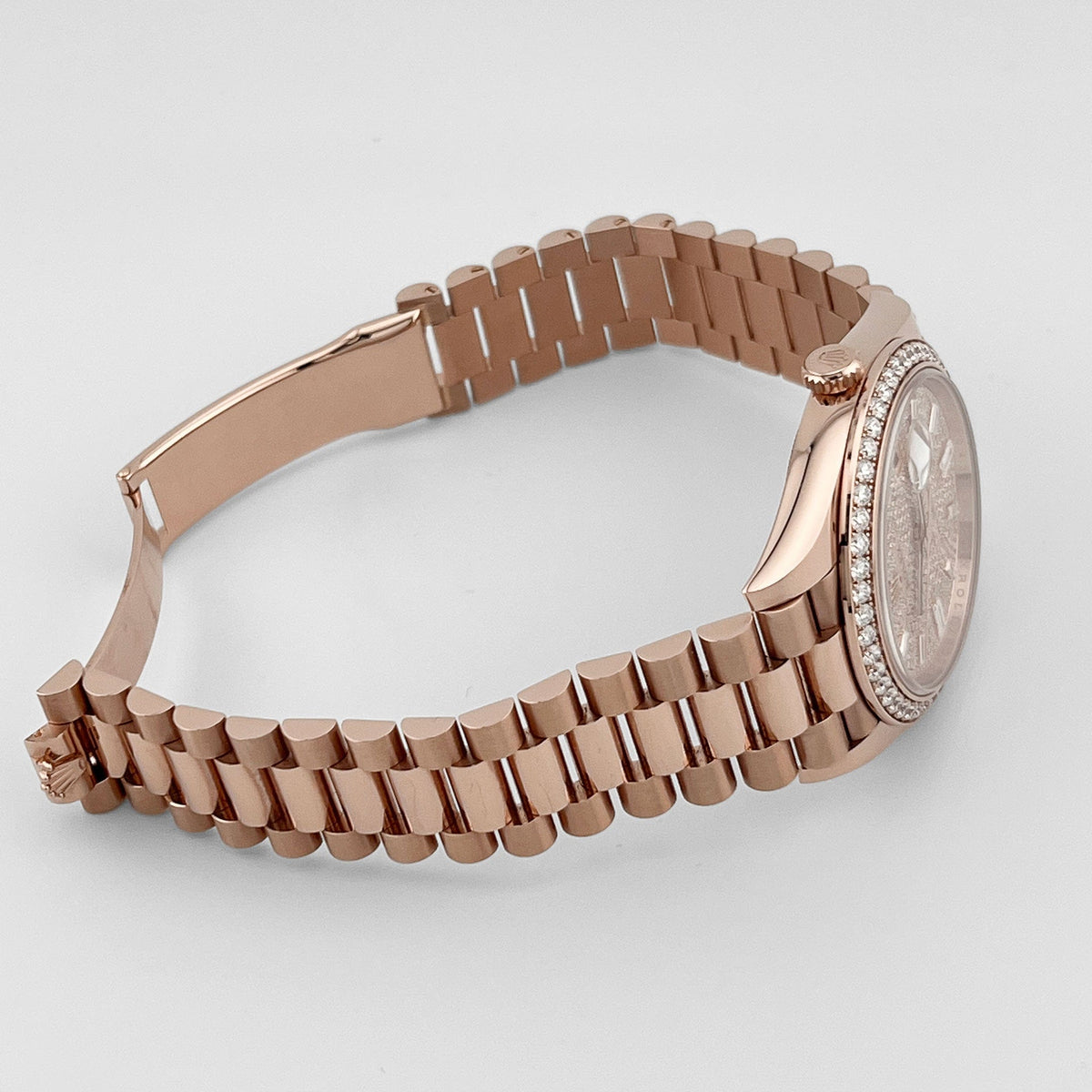 Rolex Day-Date 40 228345RBR Rose Gold Diamond Dial Diamond Bezel (2024)