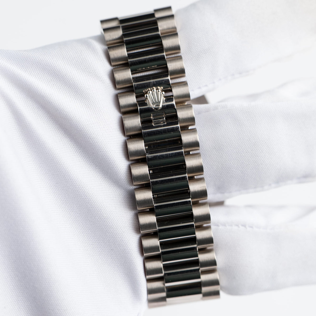 Rolex Day-Date 40 228349RBR White Gold Black Diamond Baguette Dial Diamond Bezel (2022)