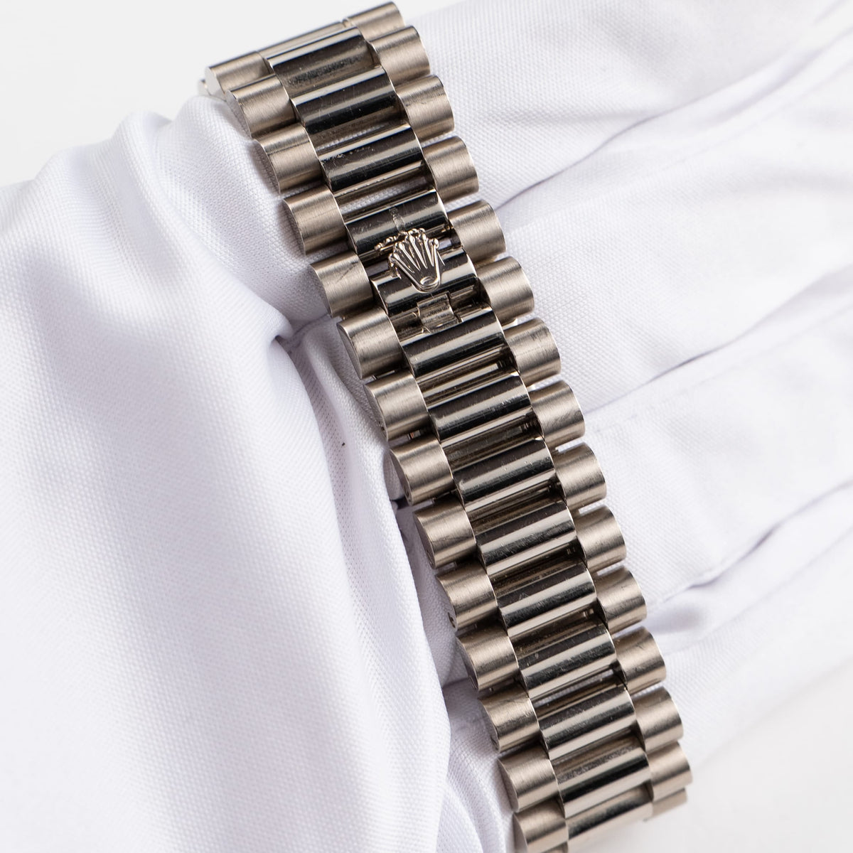 Rolex Day-Date 40 228349RBR White Gold Black Diamond Baguette Dial Diamond Bezel (2021)
