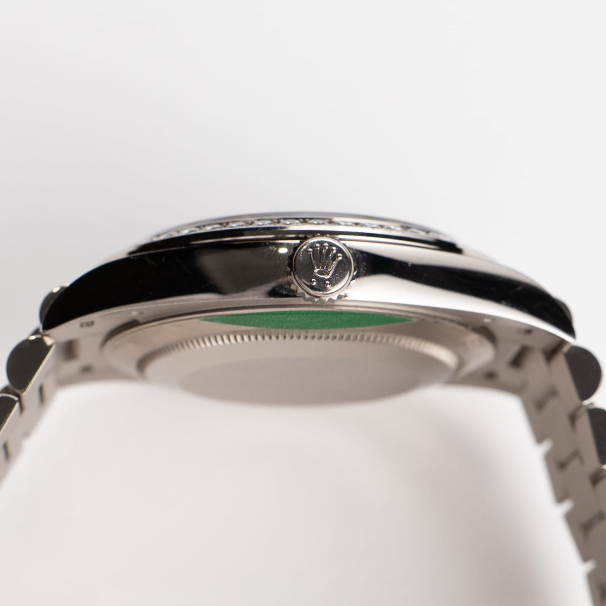 Rolex Day-Date 40 228349RBR White Gold Black Diamond Baguette Dial Diamond Bezel (2021)