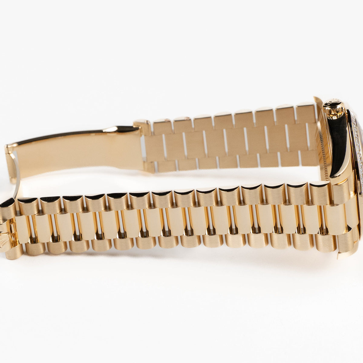 Rolex Day-Date 40 228398TBR Yellow Gold Champagne Diamond Baguette Dial and Bezel (2020)
