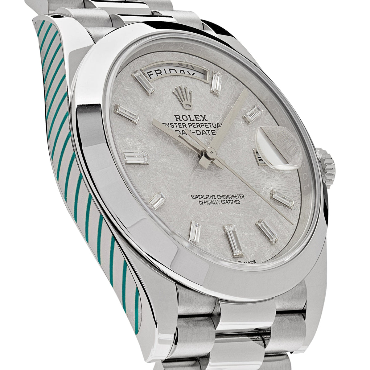 Rolex Day-Date 40 228206 Platinum Meteorite Diamond Dial