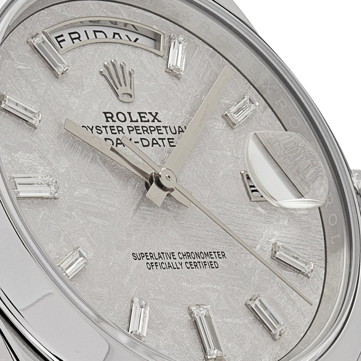 Rolex Day-Date 40 228206 Platinum Meteorite Diamond Dial