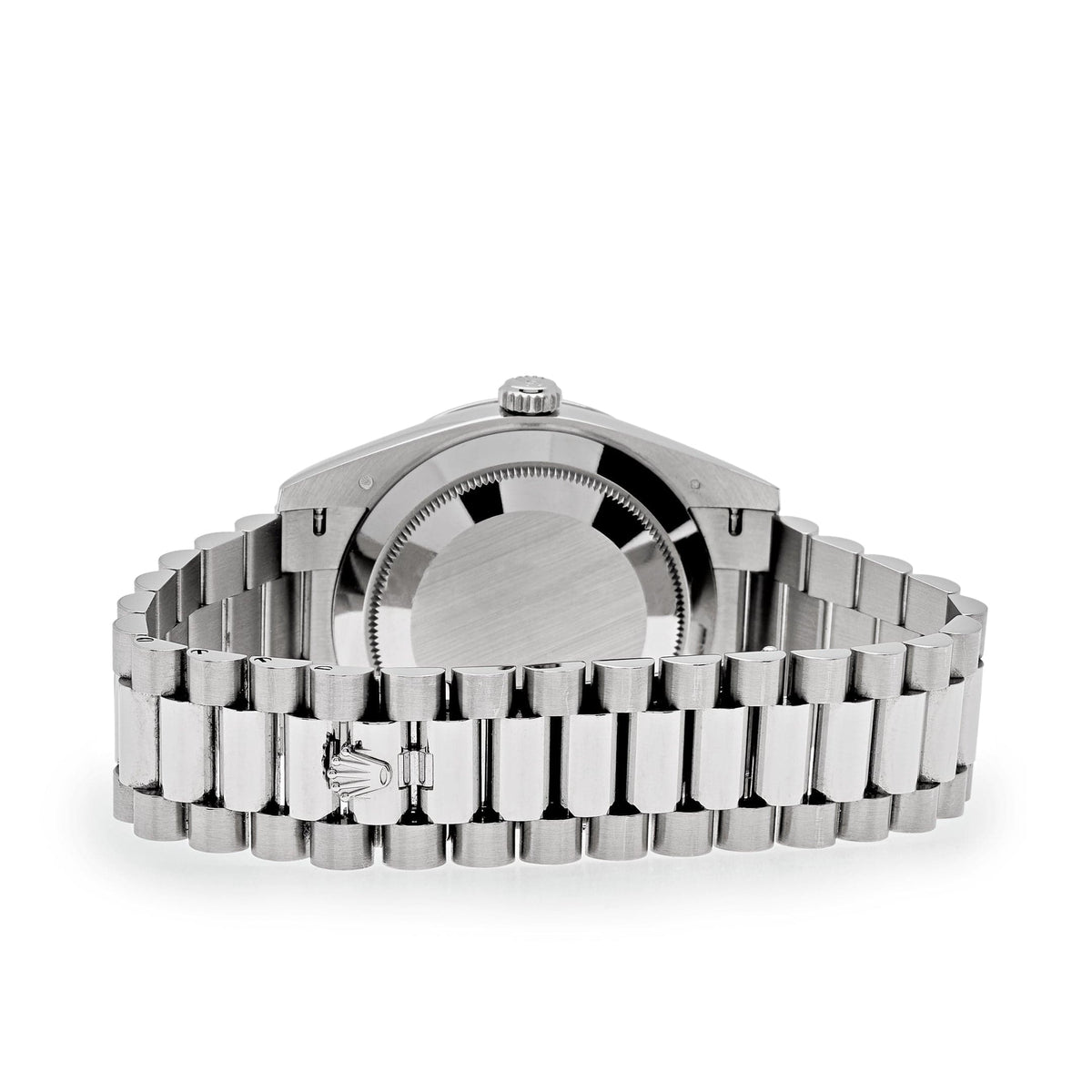 Rolex Day-Date 40 228349RBR White Gold Black Diamond Baguette Dial Diamond Bezel (2021)