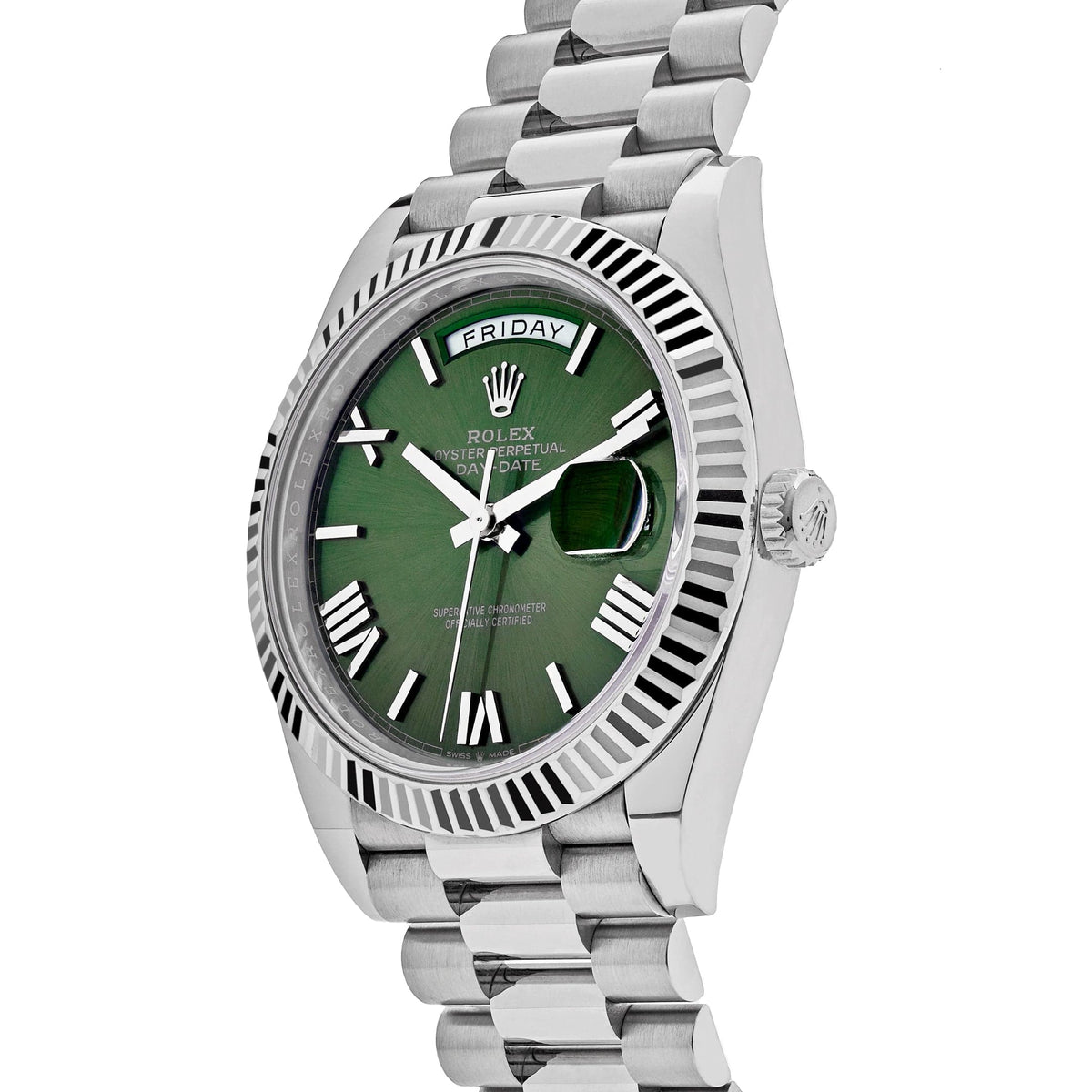 Rolex Day-Date 40 228239 White Gold Olive Dial (2025)