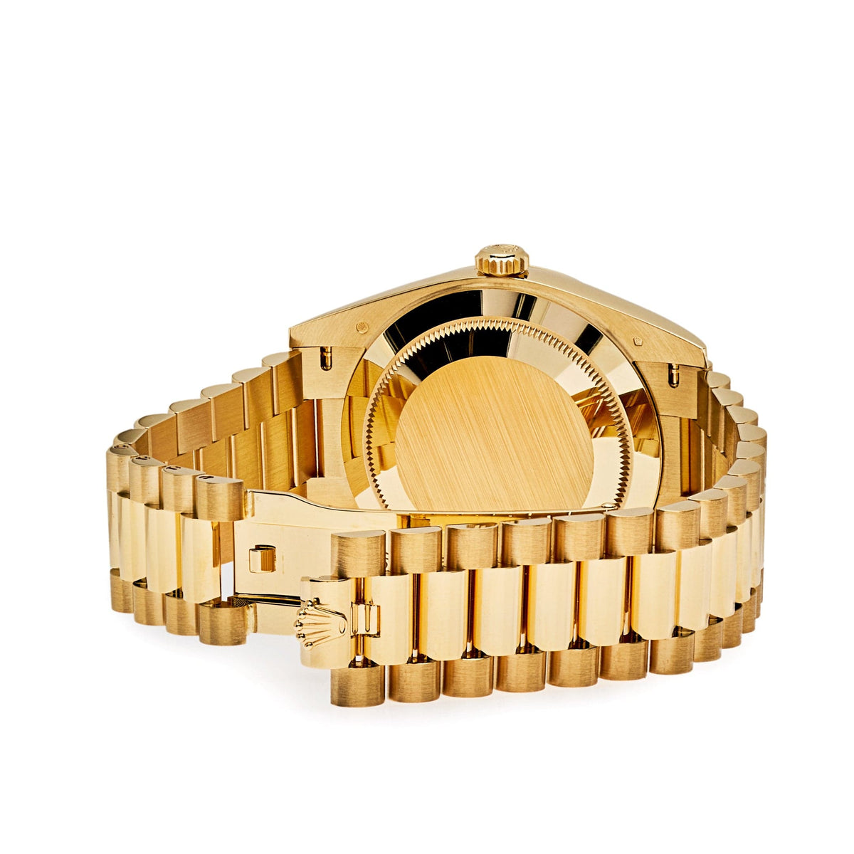Rolex Day-Date 40 228238 Yellow Gold Black Diagonal Motif Dial