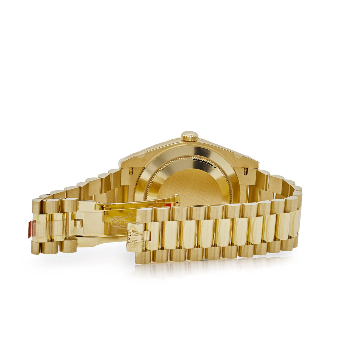 Rolex Day-Date 40 228348RBR Yellow Gold Black Diamond Dial Diamond Bezel
