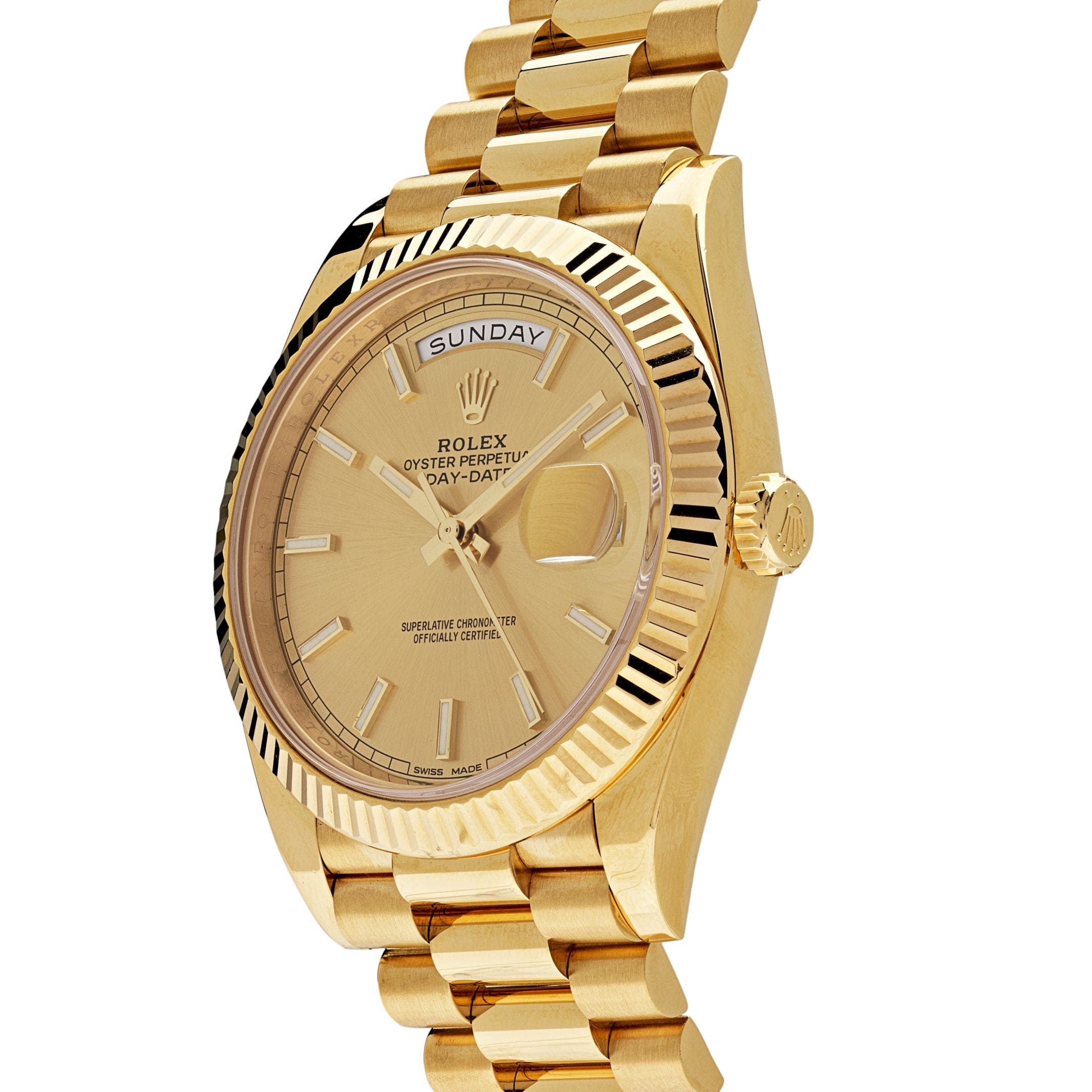 Rolex Day-Date 40 228238 Yellow Gold Champagne Dial