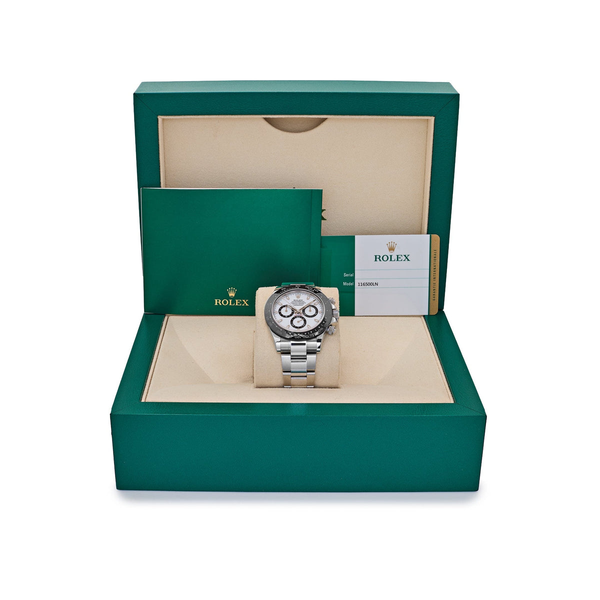 Rolex Daytona 116500LN Stainless Steel White Panda Dial