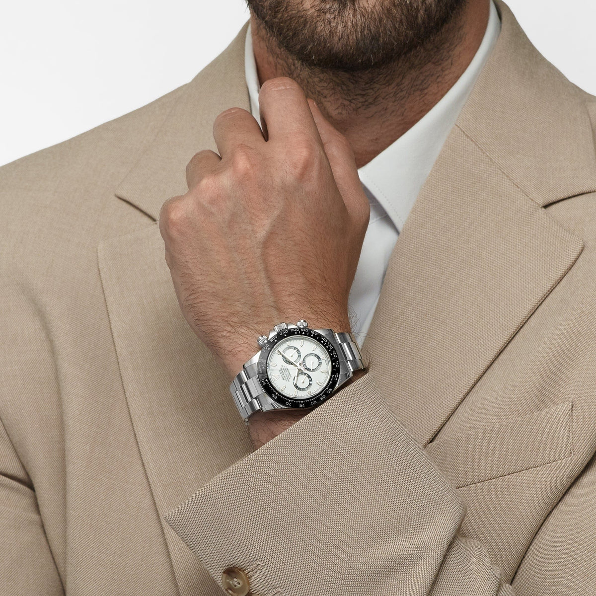 Rolex Daytona 116500LN Stainless Steel White Panda Dial