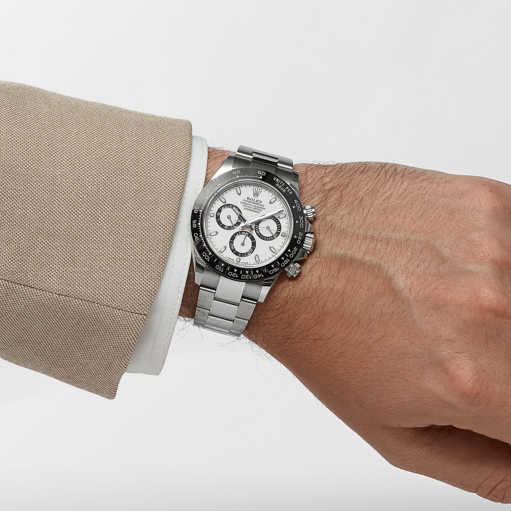 Rolex Daytona 116500LN Stainless Steel White Panda Dial