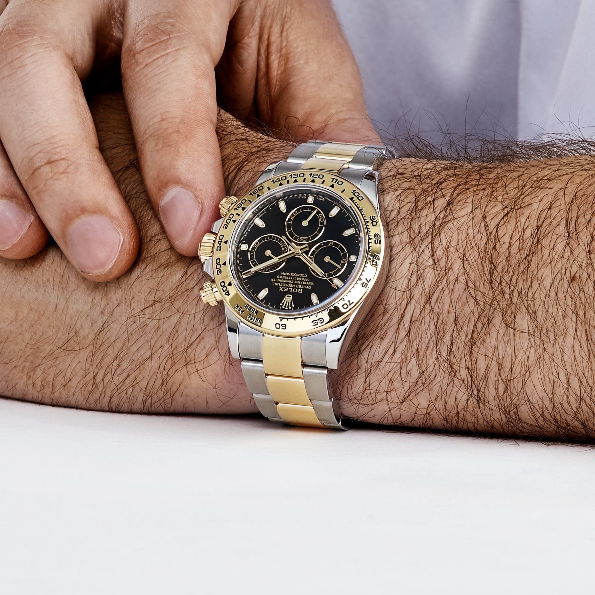 Rolex Daytona 116503 Yellow Gold Stainless Steel Black Dial