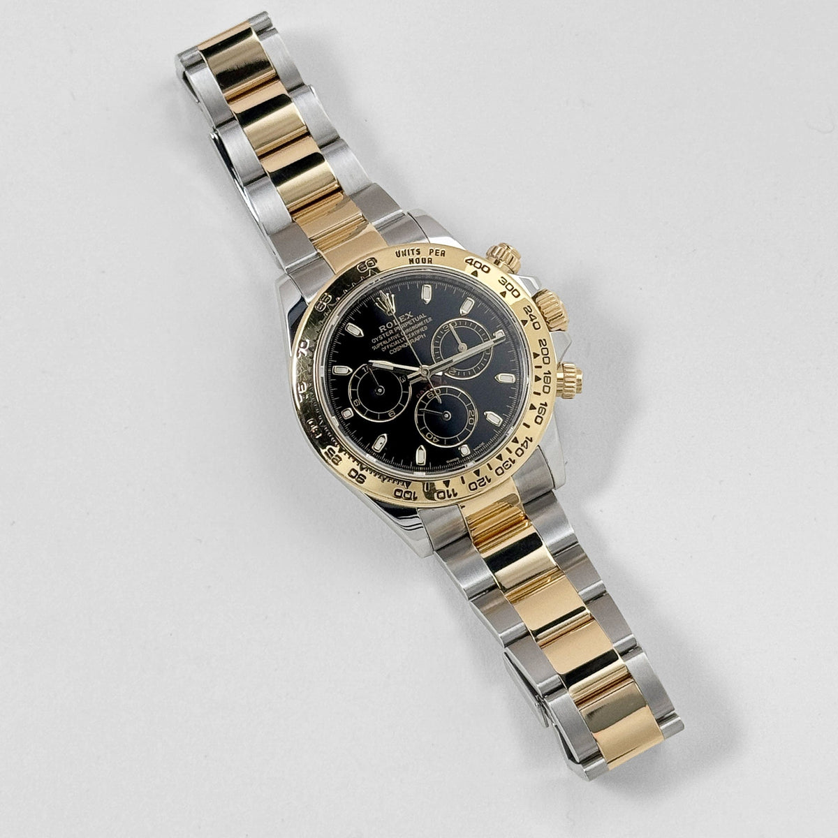 Rolex Daytona 116503 Yellow Gold Stainless Steel Black Dial