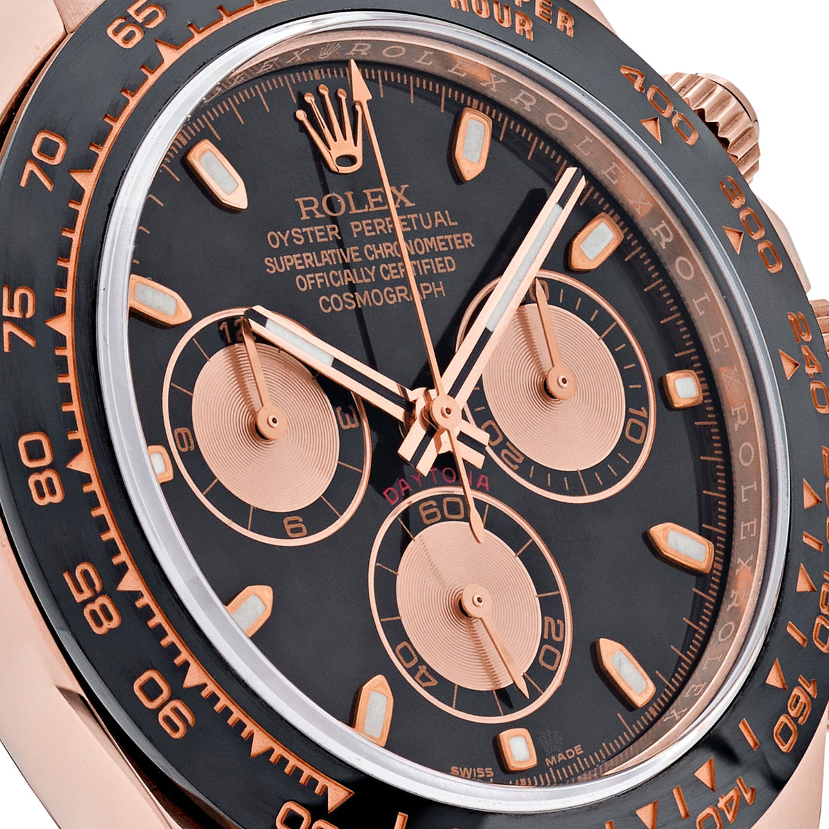 Rolex Daytona 116515LN Rose Gold Black Dial