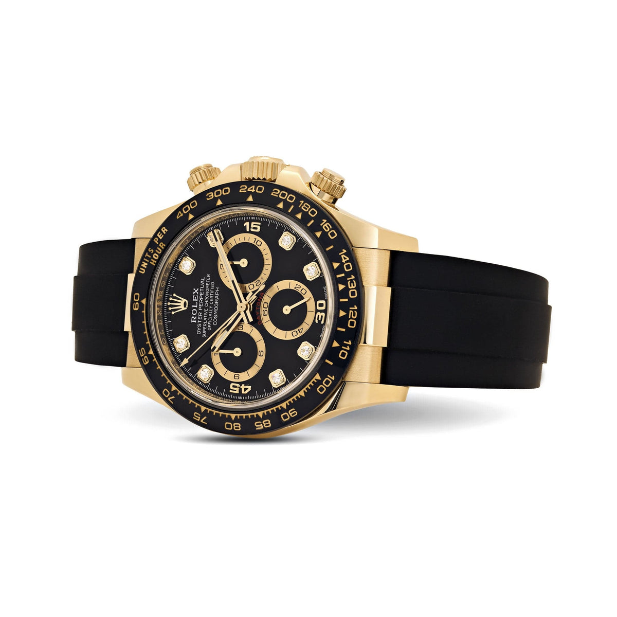 Rolex Daytona 116518LN Yellow Gold Black Diamond Dial