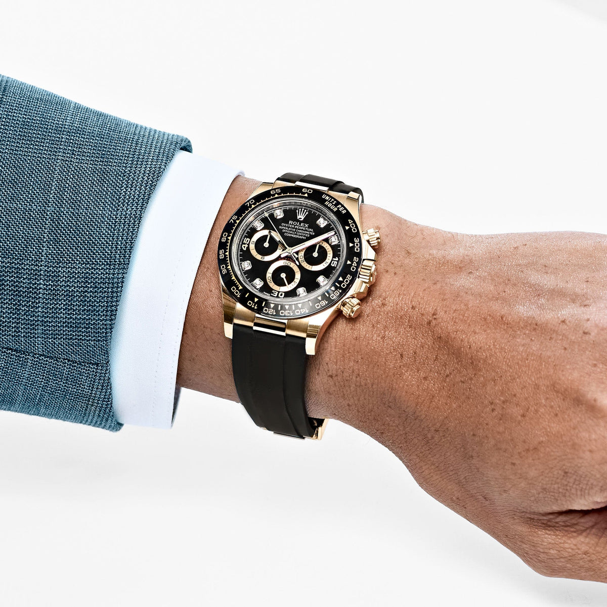 Rolex Daytona 116518LN Yellow Gold Black Diamond Dial