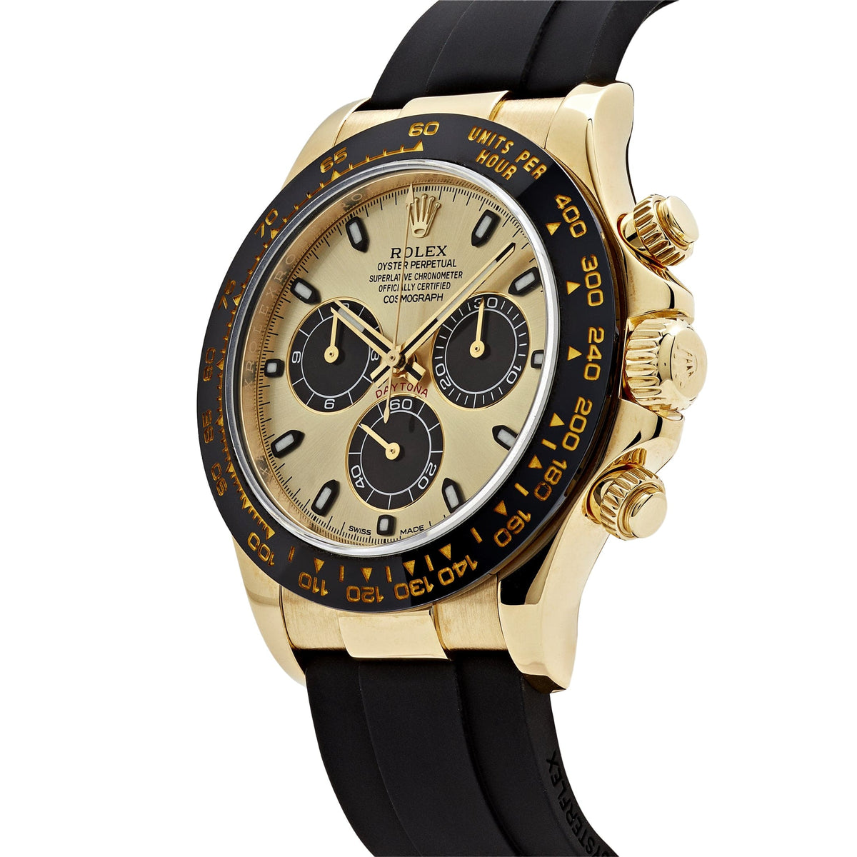 Rolex Daytona 116518LN 'Pikachu' Yellow Gold Champagne Black Dial