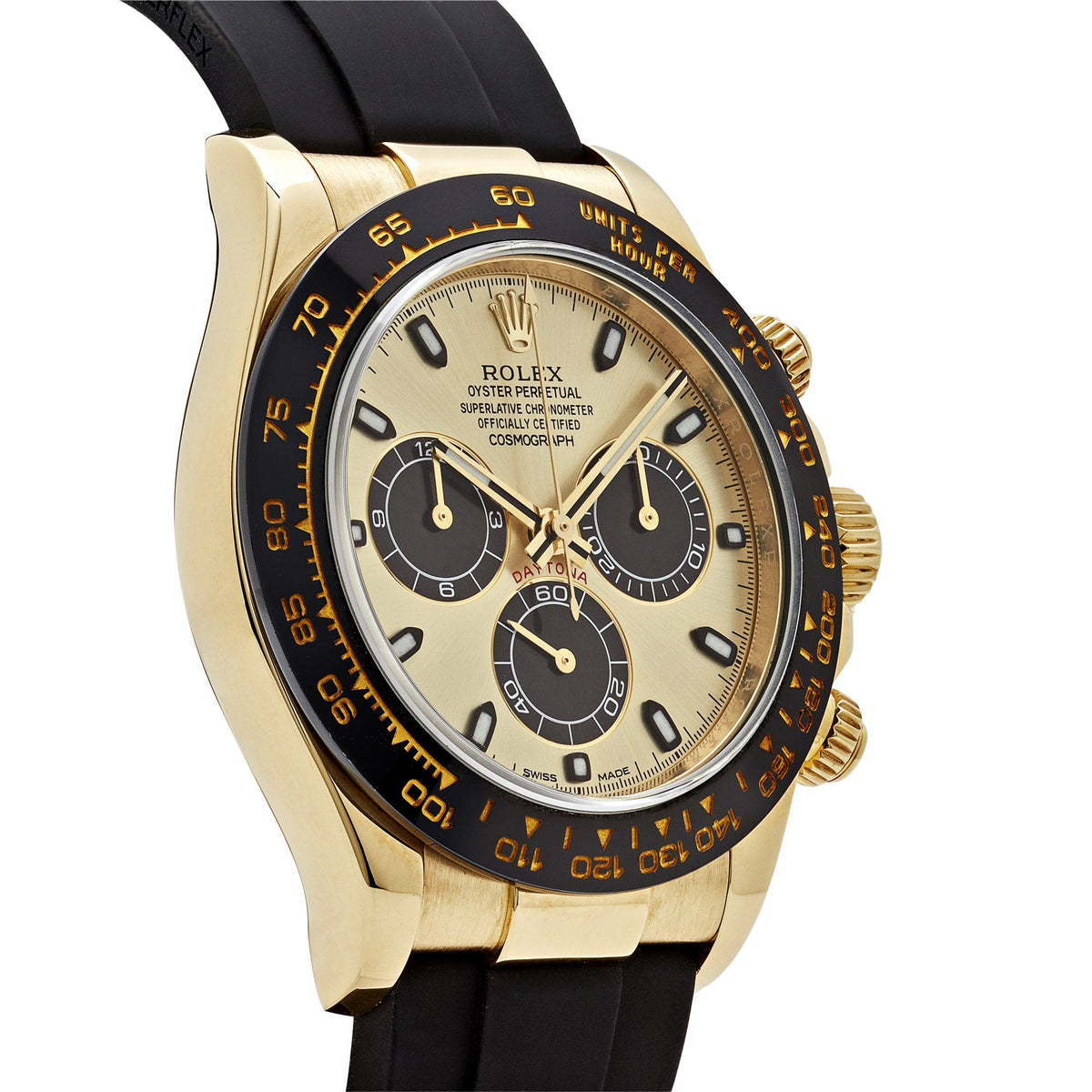 Rolex Daytona 116518LN 'Pikachu' Yellow Gold Champagne Black Dial