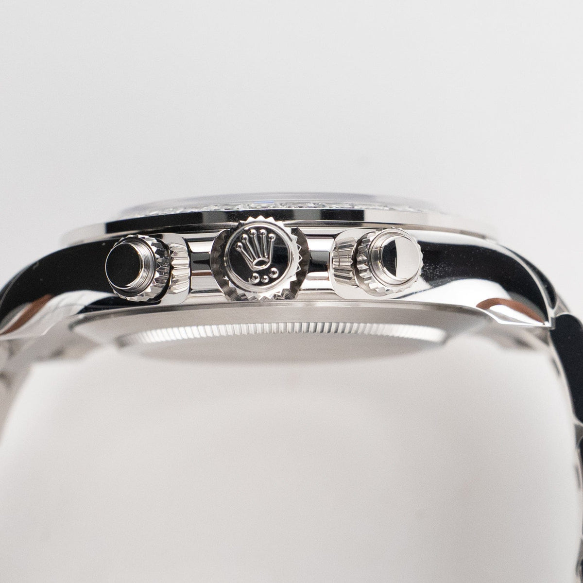 Rolex Daytona 116576TBR Platinum Ice Blue Arabic Dial Diamond Baguette Bezel