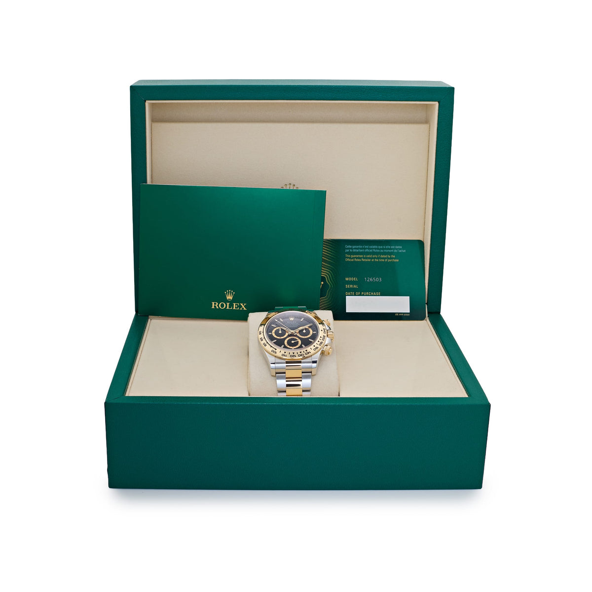 Rolex Daytona 126503 Stainless Steel Yellow Gold Black Dial (2025)