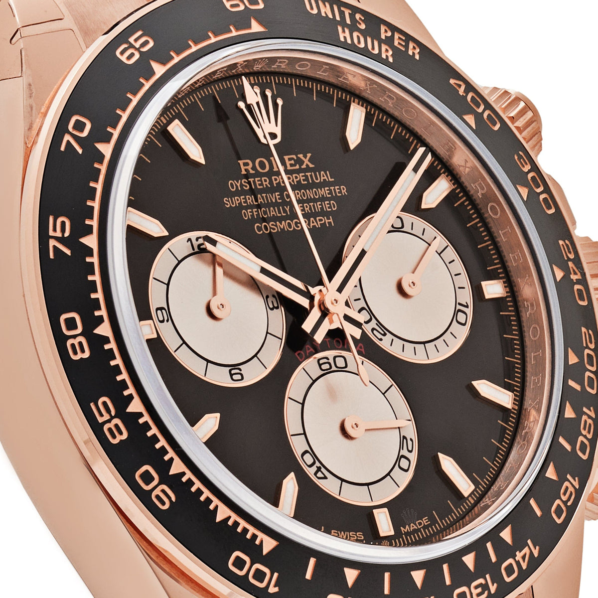 Rolex Daytona 126515LN Rose Gold Bright Black and Sundust Dial (2025)