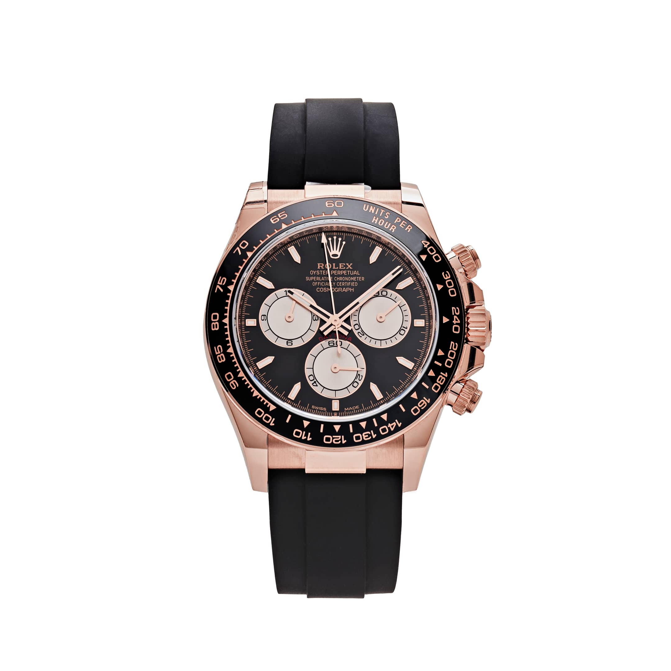 Rolex Daytona 126515LN Rose Gold Bright Black and Sundust Dial (2025)