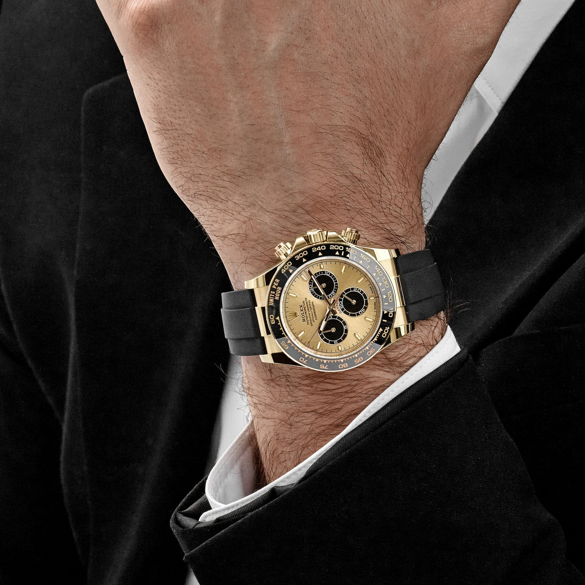 Rolex Daytona 126518LN 'Pikachu' Yellow Gold Champagne Black Dial (2024)