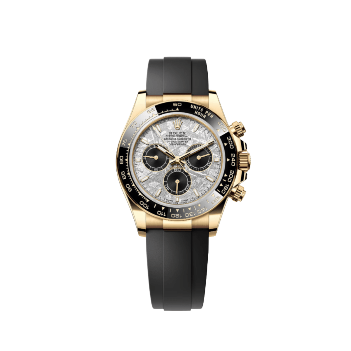 Rolex Daytona 126518LN Yellow Gold Meteorite Dial Oysterflex (2025)