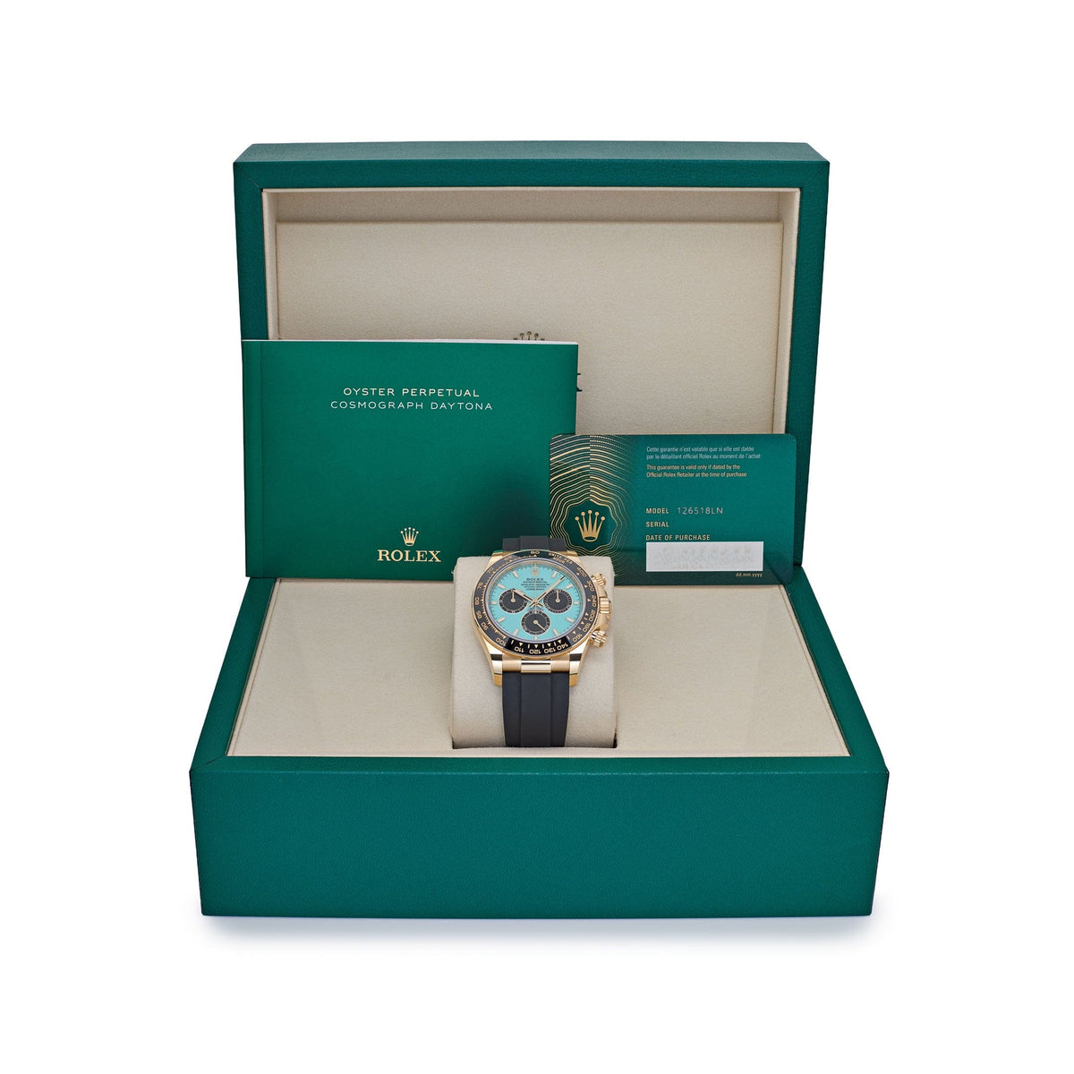Rolex Daytona 126518LN Yellow Gold Turquoise Dial (2025)