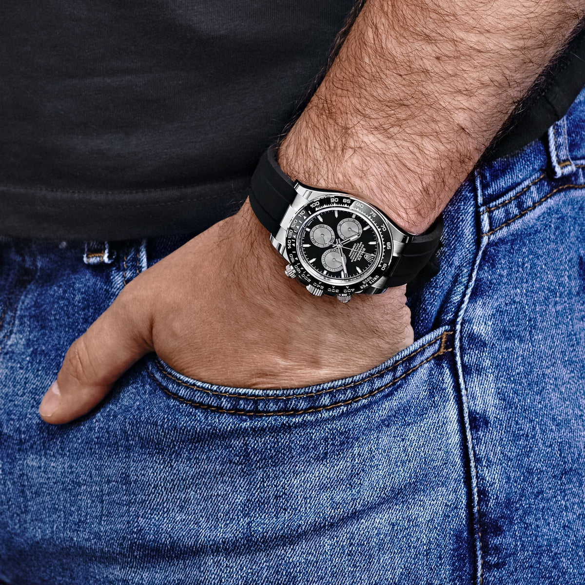 Rolex Daytona 126519LN 'Baby Le Mans' White Gold Black Dial