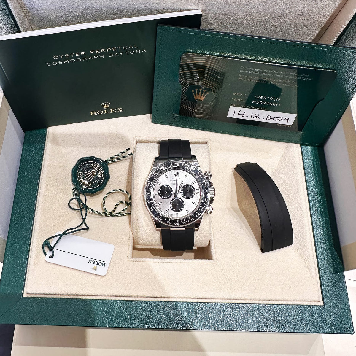 Rolex Daytona 126519LN 'Ghost' White Gold Steel and Bright Black Dial (2024)