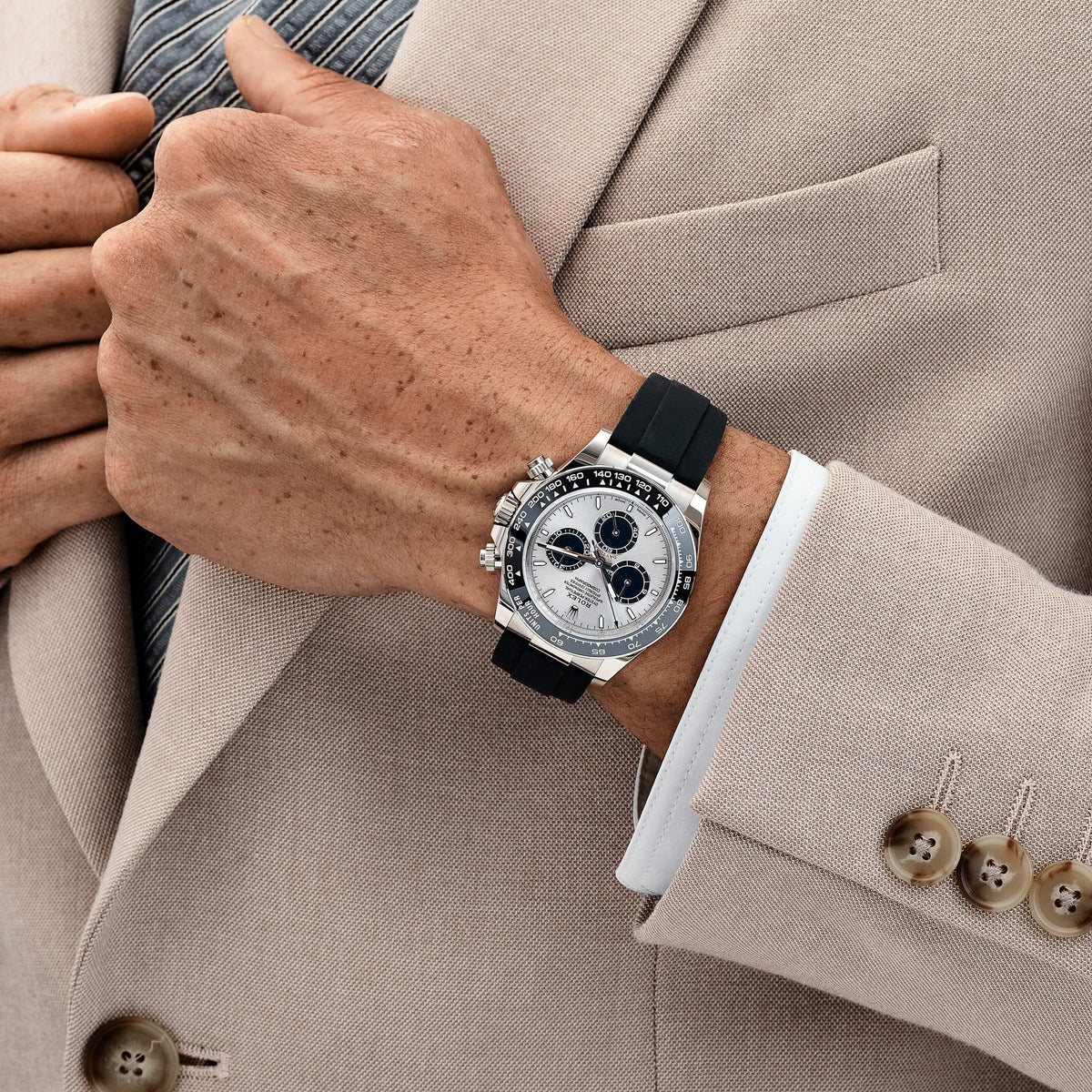 Rolex Daytona 126519LN 'Ghost' White Gold Steel and Bright Black Dial (2024)